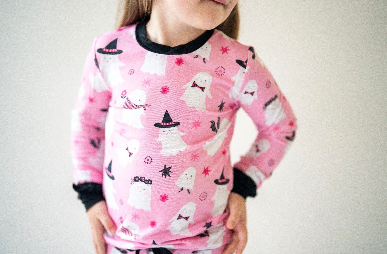 (2026 Halloween Lounge) Ghost Long Sleeve Set