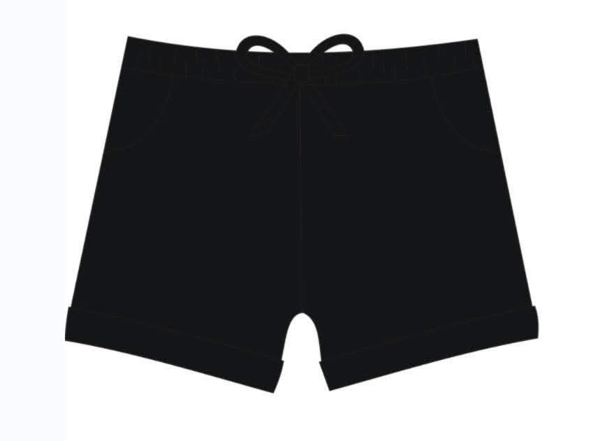 (2026 Bamboo Shorties) Black