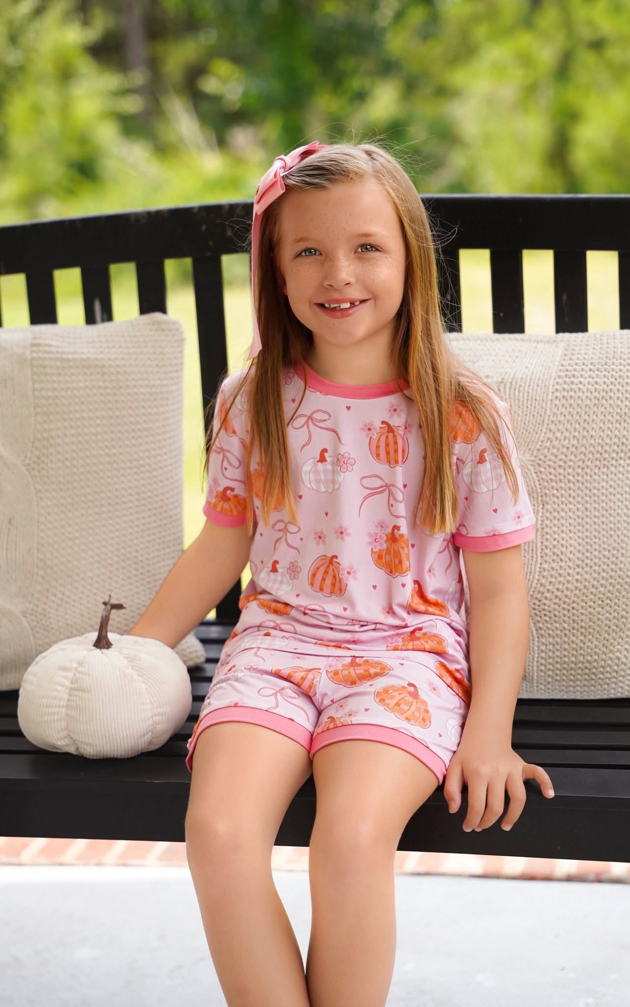(2026 Pumpkins) Short Sleeve Set