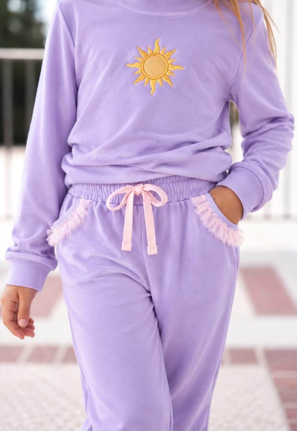 (2026 Embroidered Princess Joggers) Little Dreamer