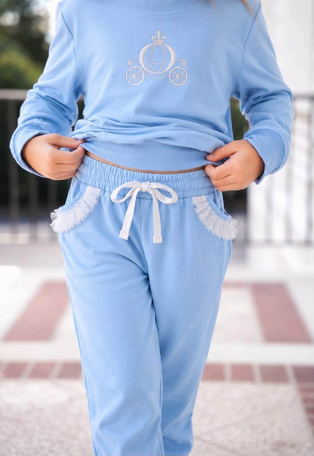 (2026 Embroidered Princess Joggers) Glass Slipper