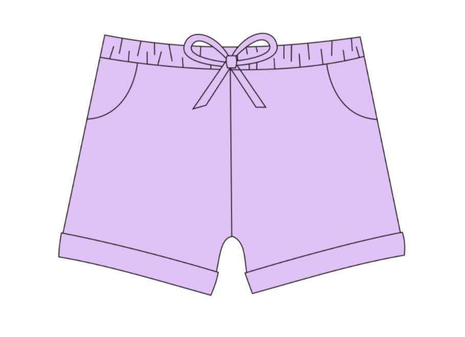 (2026 Bamboo Shorties) Purple
