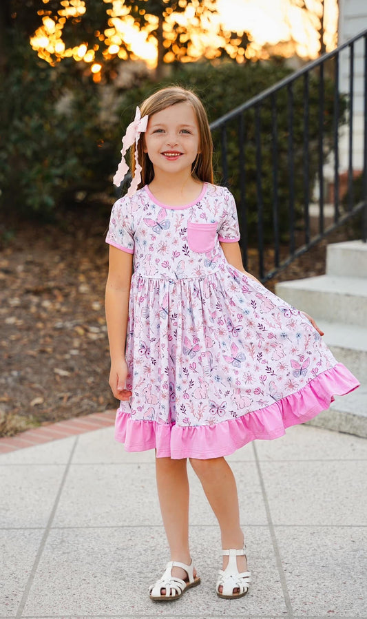 RTS (2025 Bunnies) Twirl Dress