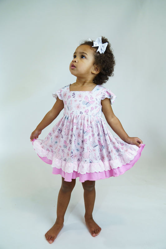 RTS (2025 Bunnies) Skirted Romper