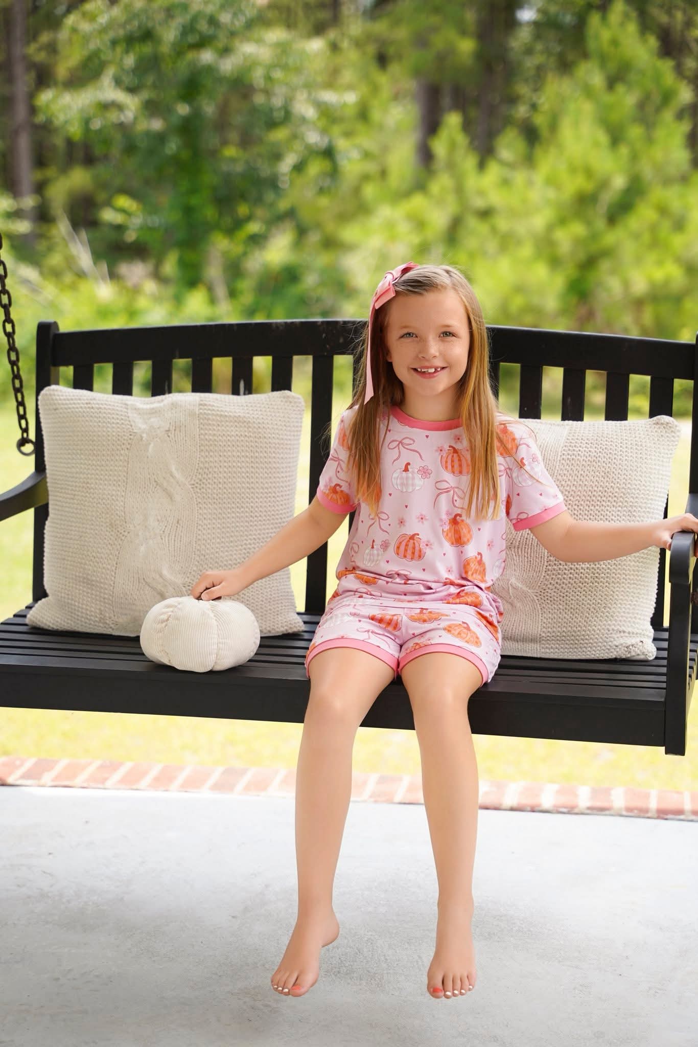 (2026 Pumpkins) Short Sleeve Set
