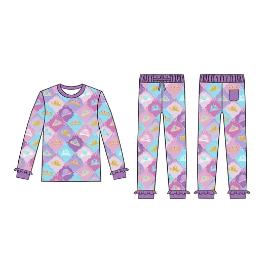 (2026 Magical Day) Crown Long Sleeve Set