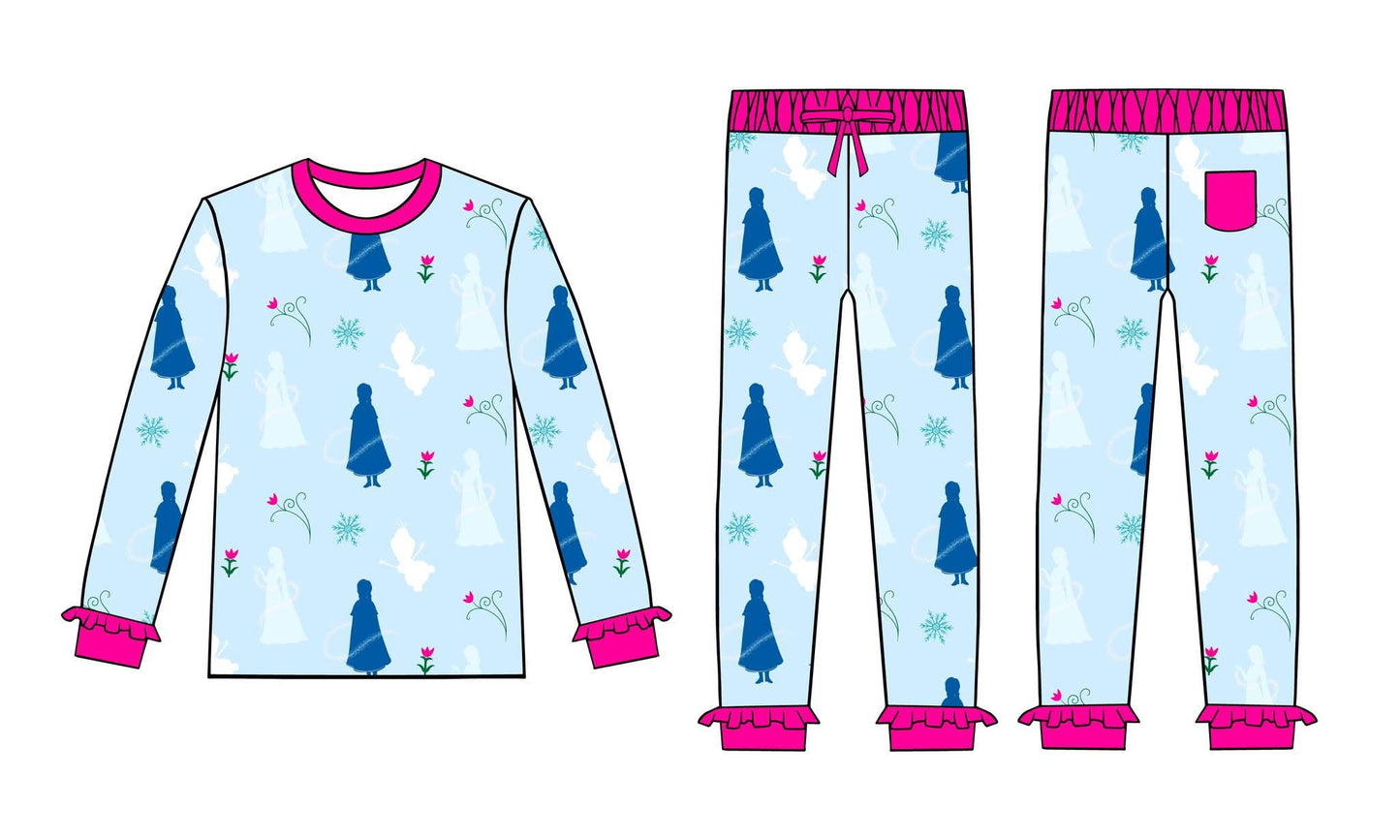 Extras (2025 Princess 5)Ice Sisters Long Sleeve 2pc Set