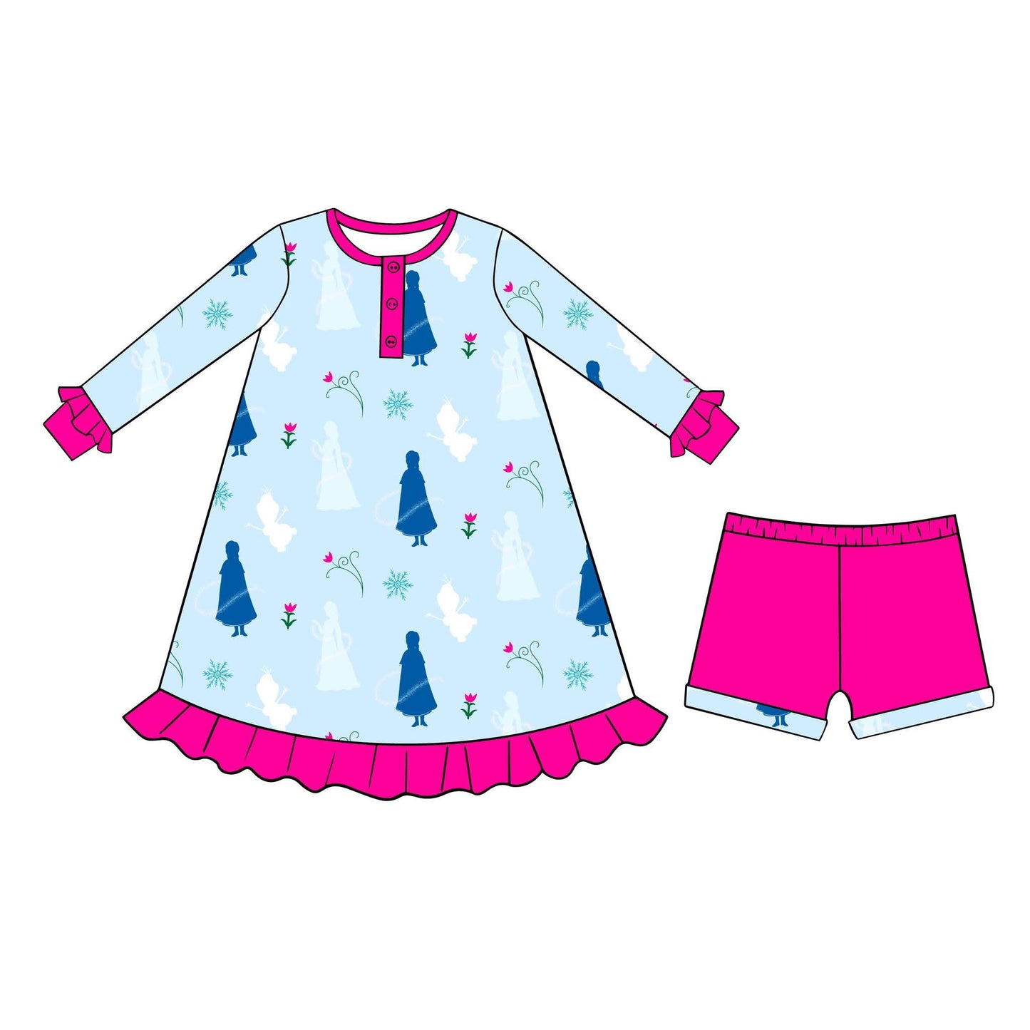 Extras (2025 Princess 5) Ice Sisters Gown