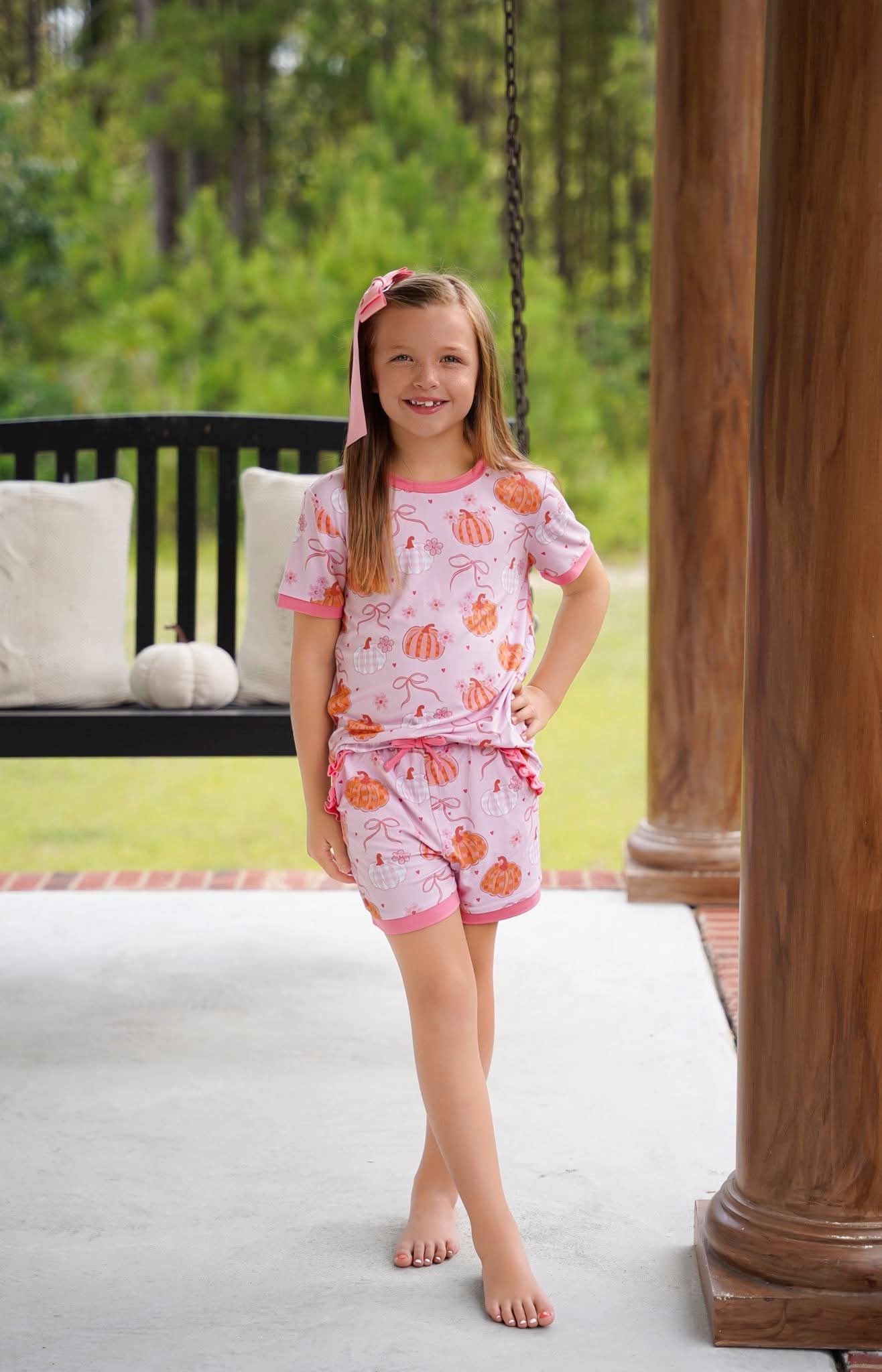 (2026 Pumpkins) Short Sleeve Set