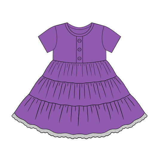 (2026 BYOB) Purple Button Front Top