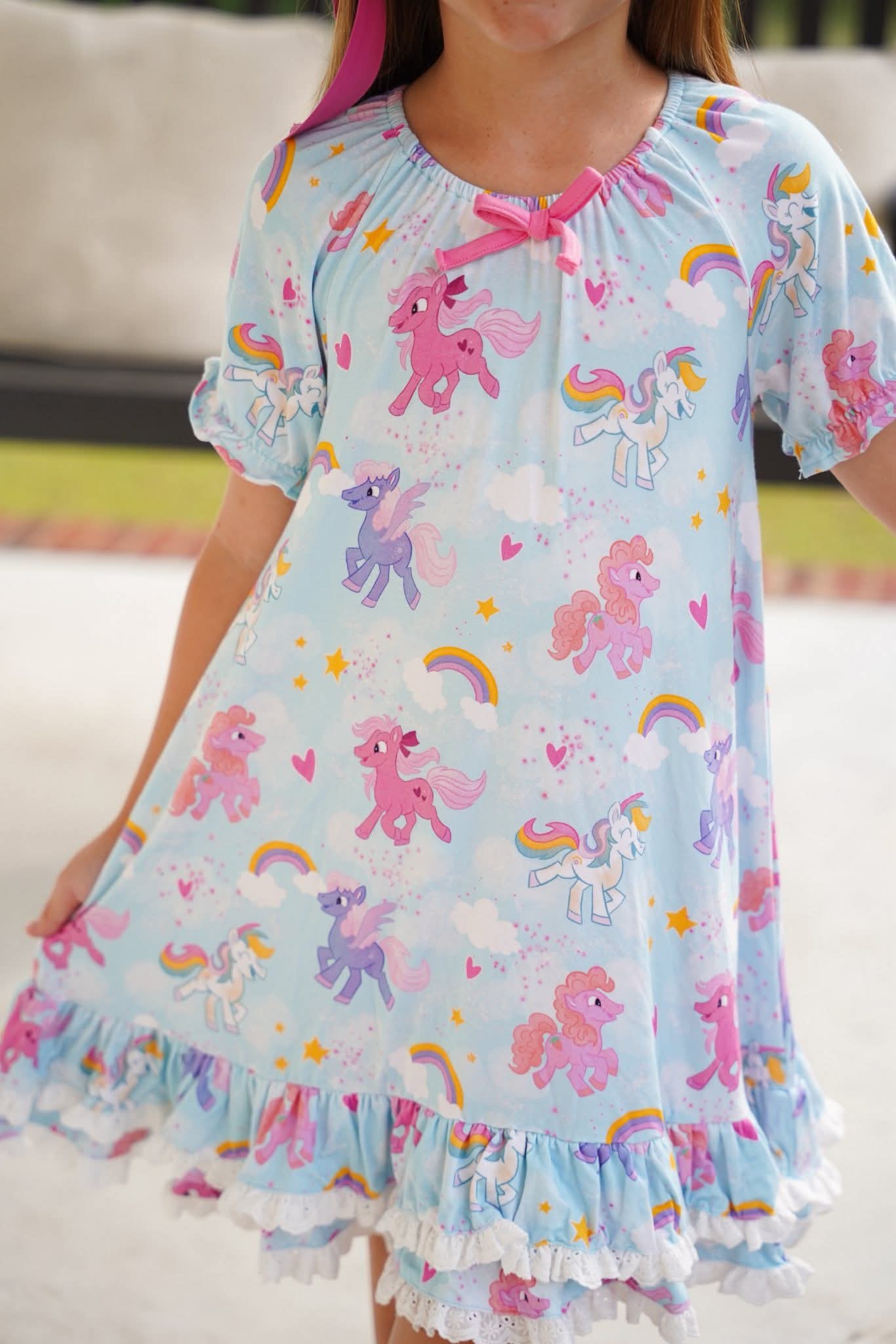 (2026 Pony Friends) Short Sleeve Gown