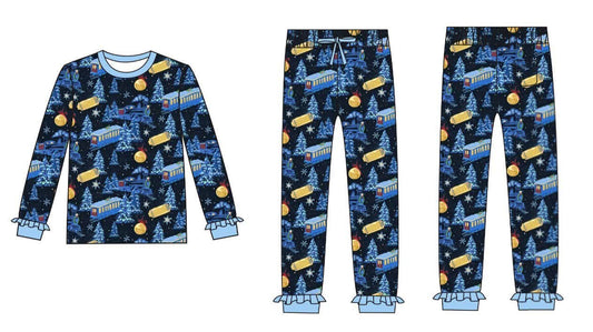 (2026 Christmas Trains) Girl Long Sleeve Set