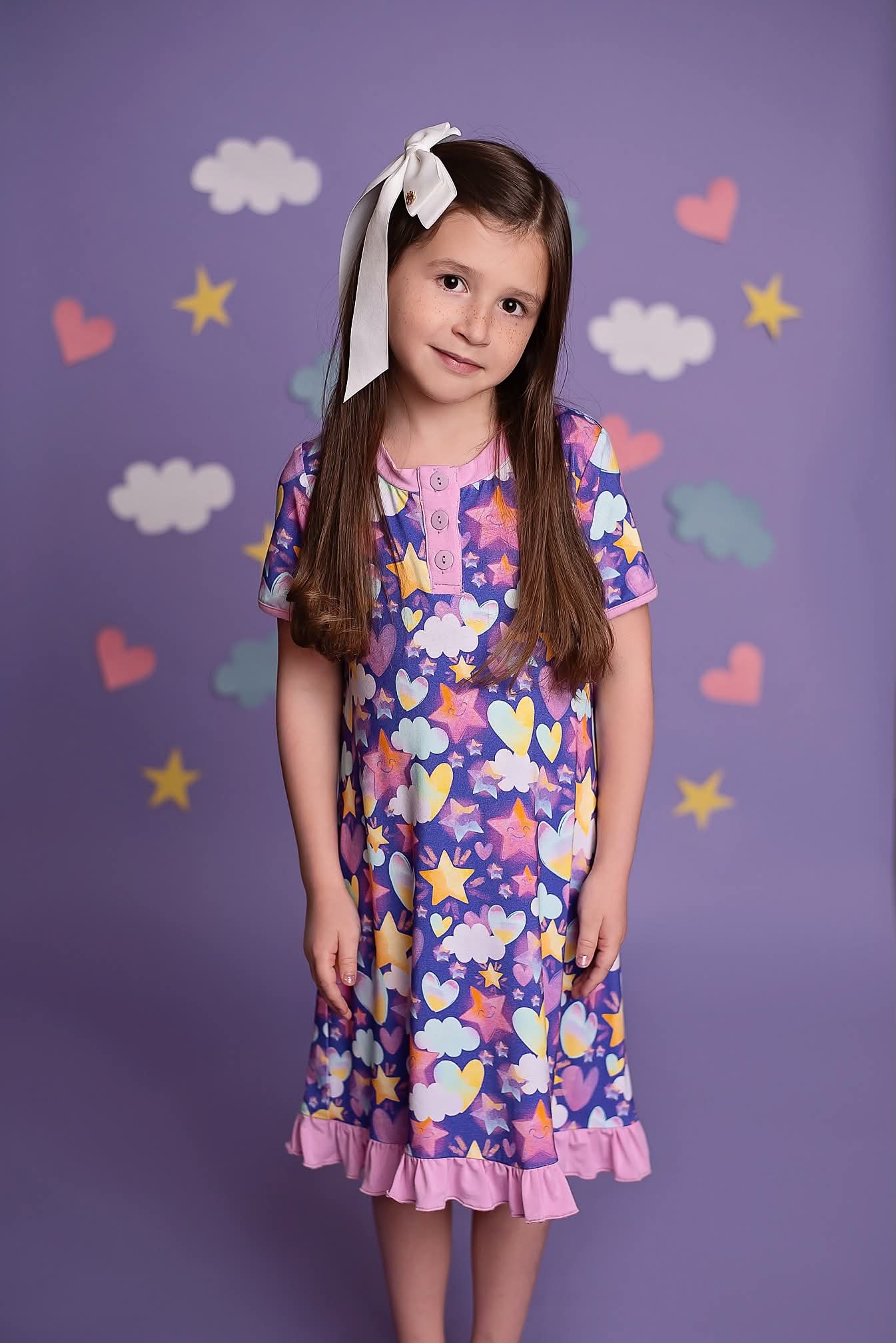 Extras (2025 Last Release) Starry Skies Short Sleeve Gown