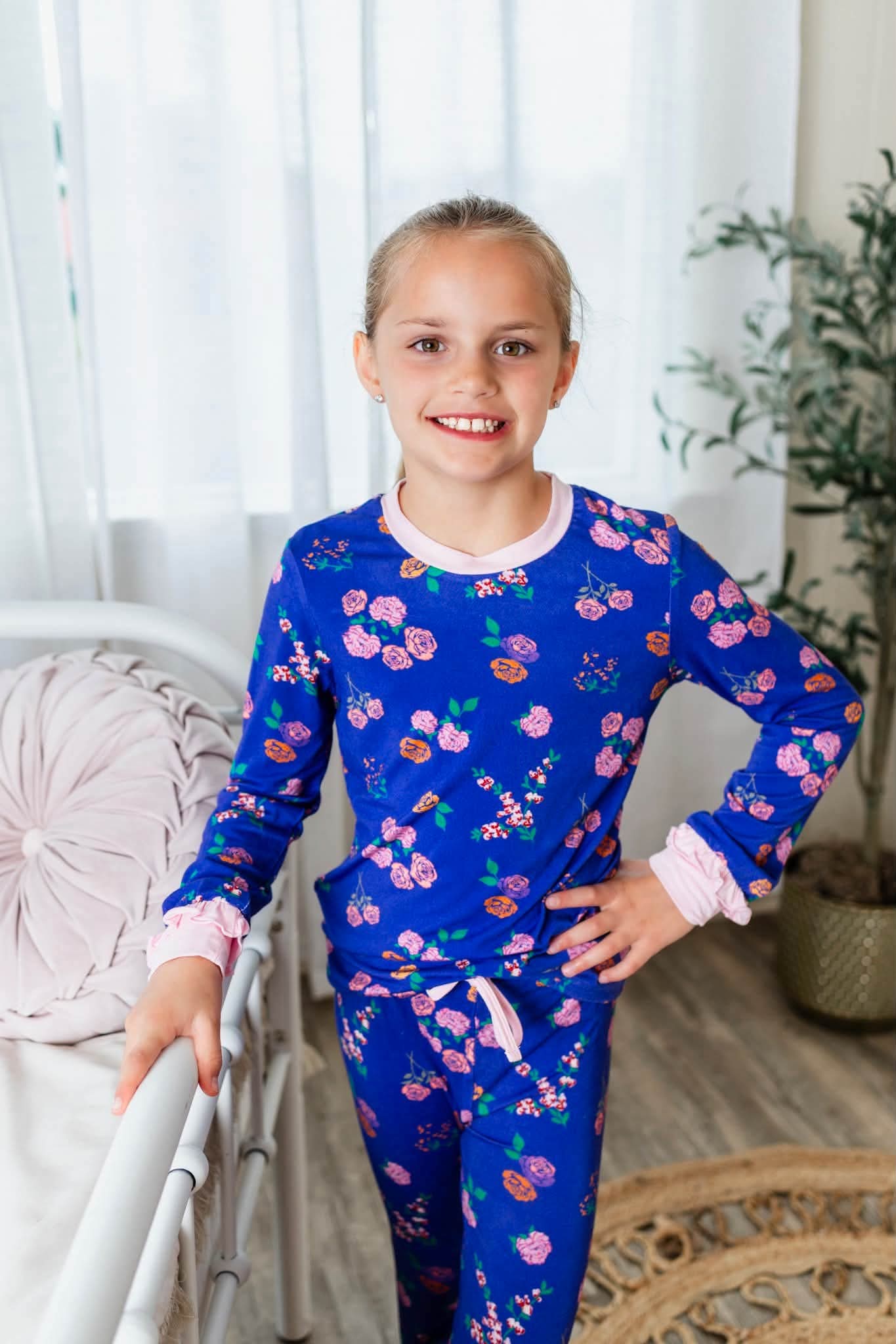 (2026 Fall Keepsake Collection) Blue Floral Long Sleeve Set