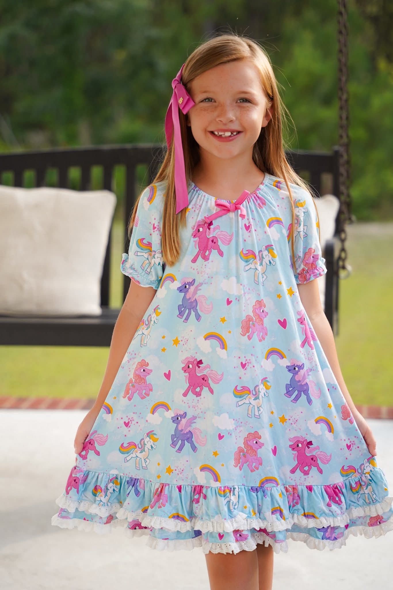 (2026 Pony Friends) Short Sleeve Gown