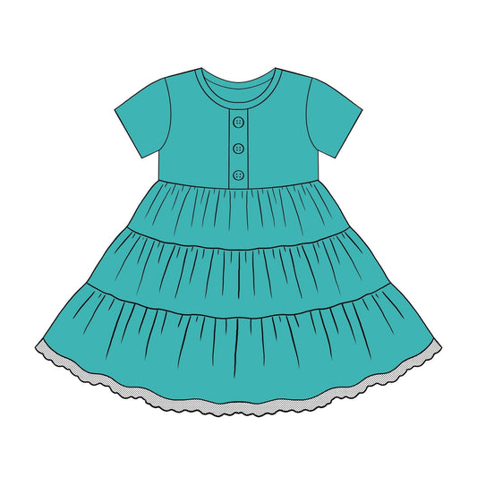 Extras (2026 BYOB) Teal Button Front Top