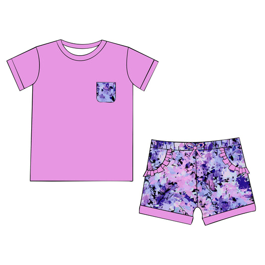 (2026 Country Roads) Girl Short Sleeve Set