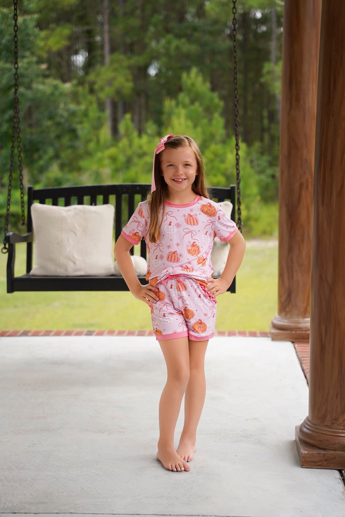 (2026 Pumpkins) Short Sleeve Set