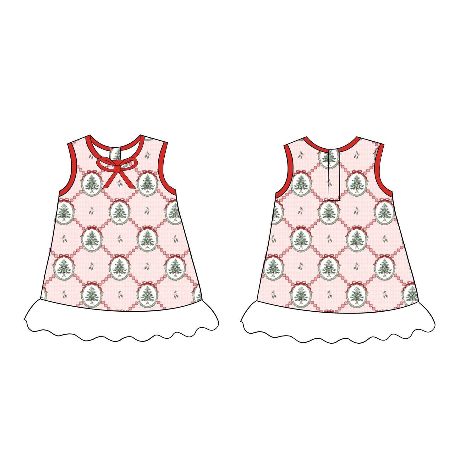 (2026 Christmas Keepsake)Christmas Tree Doll Gown