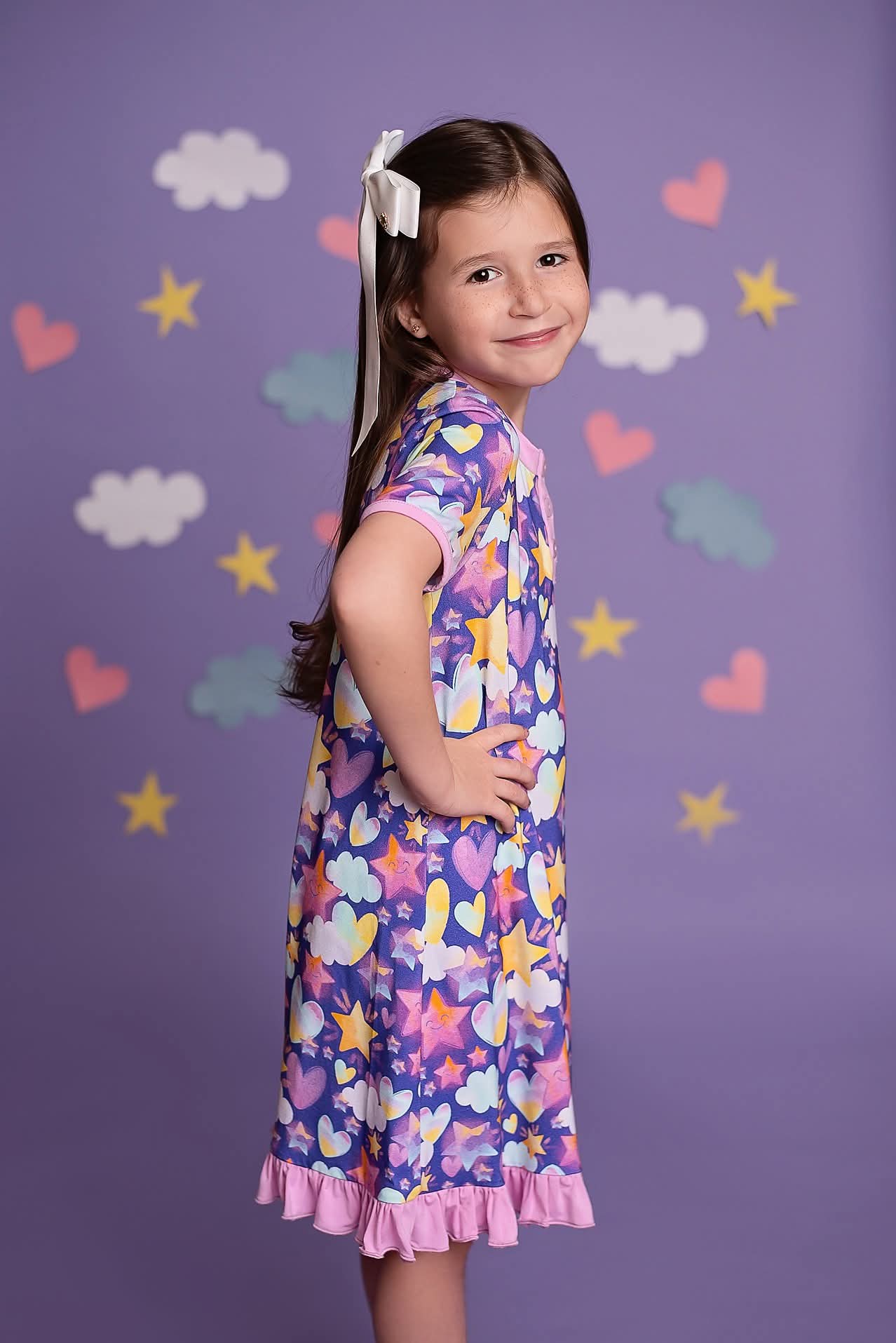 Extras (2025 Last Release) Starry Skies Short Sleeve Gown