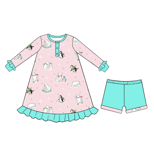 Extras (2025 Polar Bear Sisters) Long Sleeve Gown