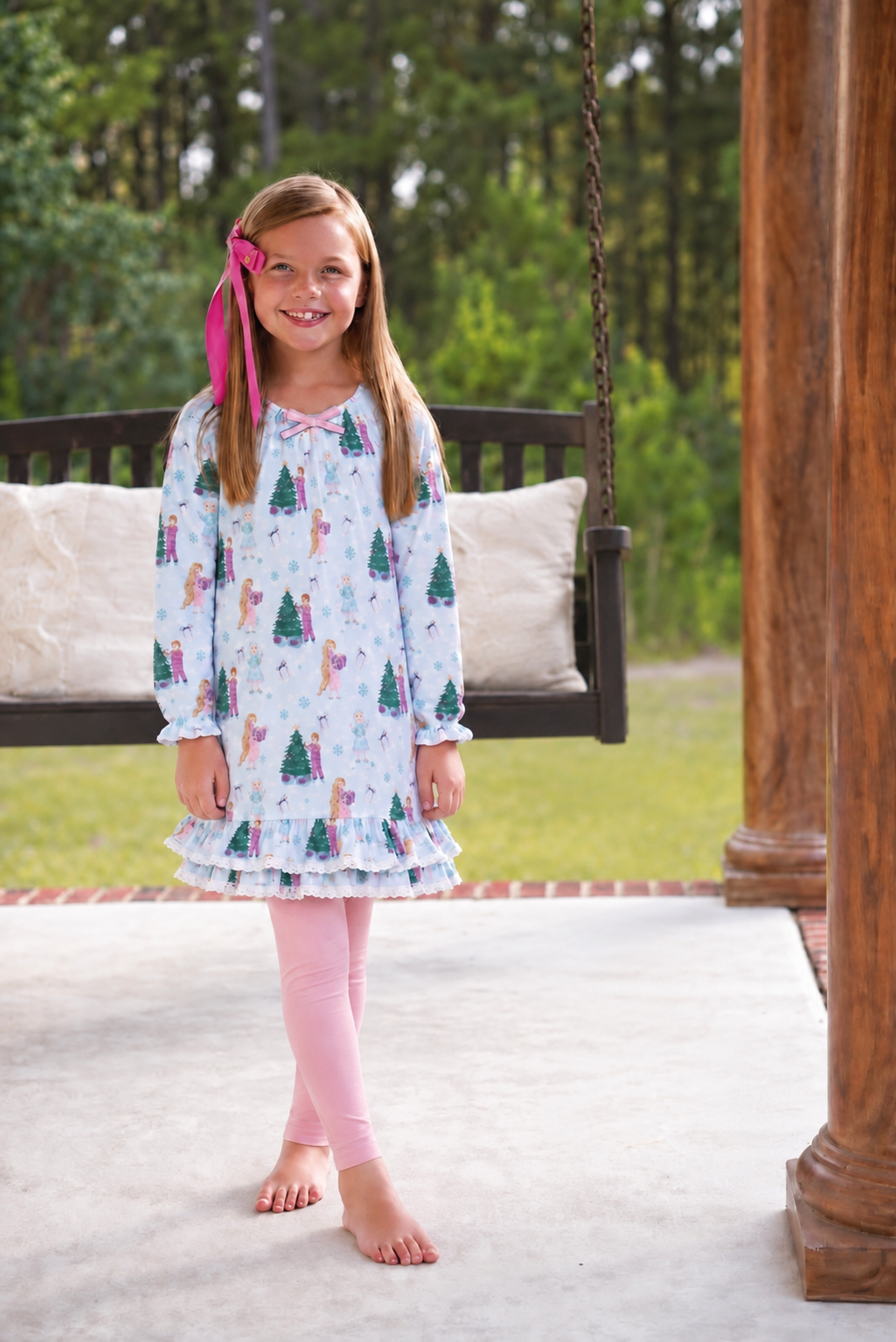 (2026 Winter Character) Long Sleeve Christmas Princess Comfort Dress
