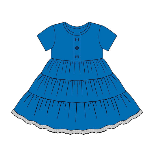 Extras (2026 BYOB) Blue Button Front Top