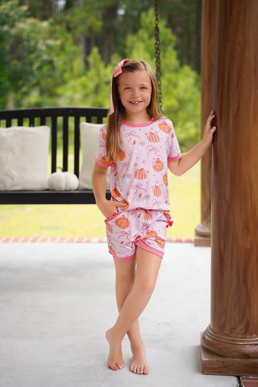 (2026 Pumpkins) Short Sleeve Set